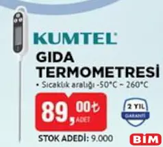KUMTEL GIDA TERMOMETRESİ
